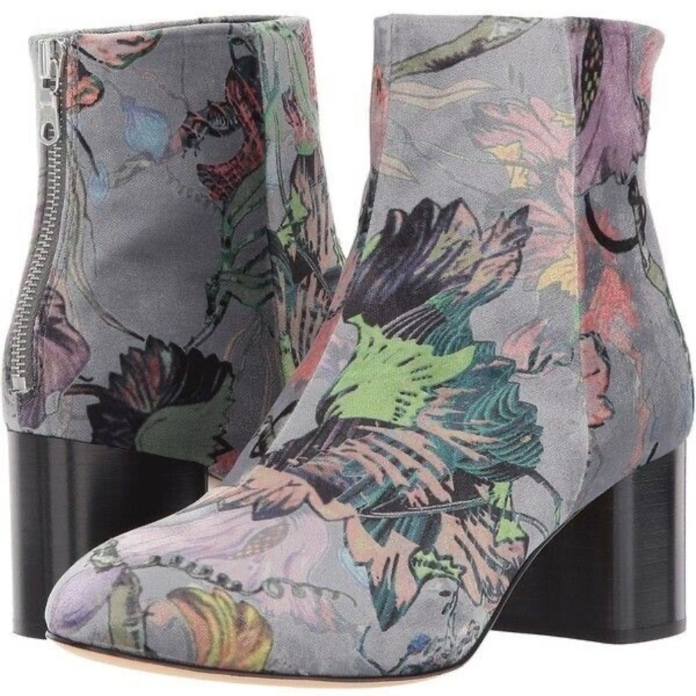 Rag & Bone Drea Grey Floral Bootie